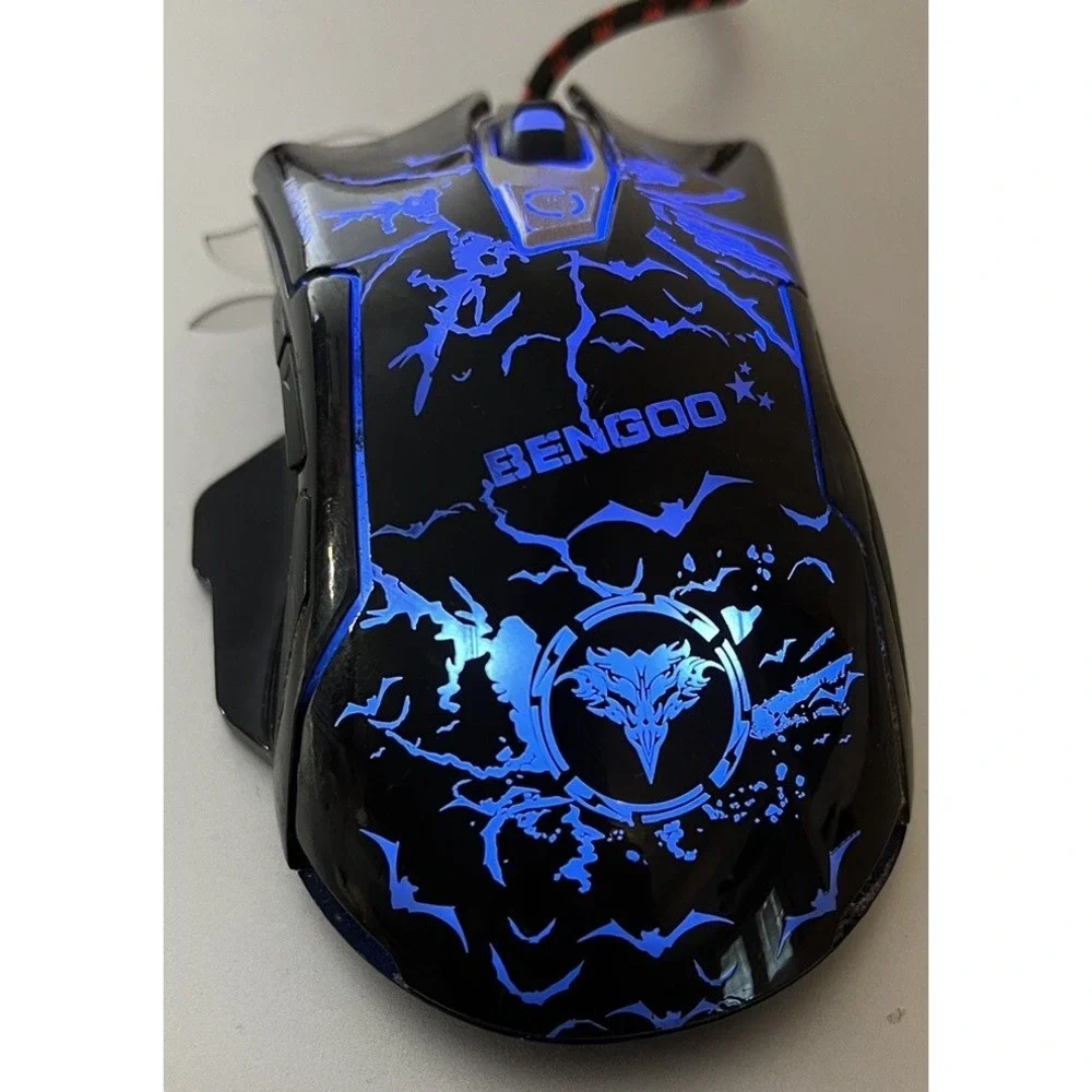 Bengoo Gaming Mouse Wired Advanced Game Chip Multicolor Light Ergonomic Design